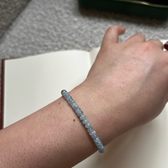 Aquamarine bead bracelet - Picture 4 of 4